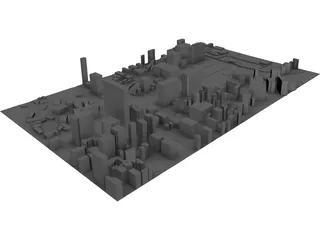 Sejongno in Seoul city South Korea 3D Model