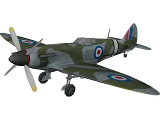 Supermarine Spitfire 3D Model