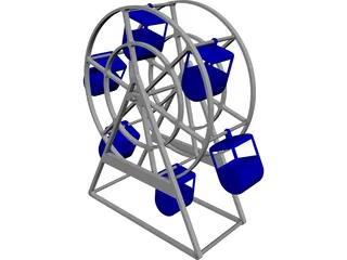 Ferris Wheel CAD 3D Model