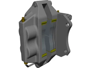 Brake Caliper CAD 3D Model