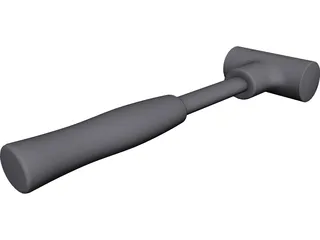 Rubber Mallet CAD 3D Model