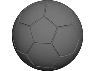 Soccer Ball CAD 3D Model