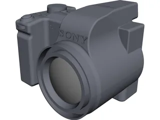 Sony DSC-H5 Camera CAD 3D Model