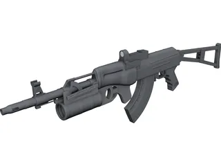 AK-74M 3D Model