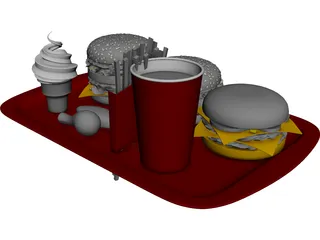 McDonalds Food 3D Model