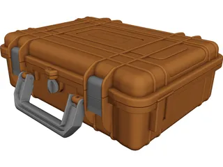 Hard Shell Pelican Camera Storage Case 3D Model 3D Preview