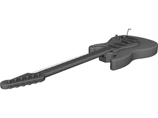 Guitar Electric CAD 3D Model