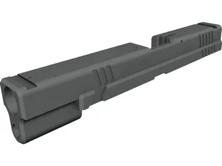 Springfield XD Tactical Slide CAD 3D Model