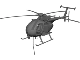 MD Helicopters MH-6/AH-6 Little Bird 3D Model 3D Preview