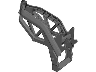 Moto Frame CAD 3D Model