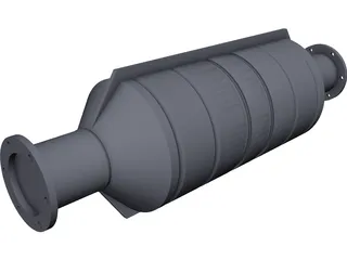 Catalytic Converter CAD 3D Model