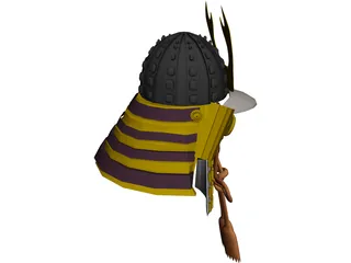 Kabuto Armor 3D Model