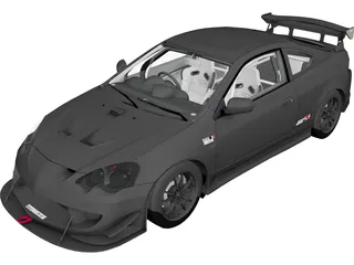 Honda Integra Mugen (2002) 3D Model 3D Preview