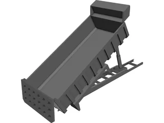 Tipper Lorry Isuzu FQR Chassis CAD 3D Model