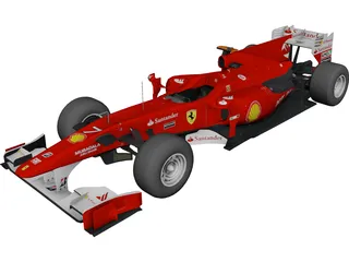 Ferrari F1 F10 (2010) 3D Model