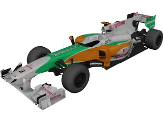 Force India VJM03 F1 (2010) 3D Model