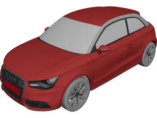 Audi A1 (2011) 3D Model 3D Preview