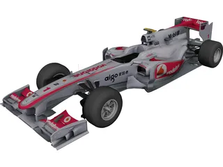 McLaren MP4-25 F1 (2010) 3D Model