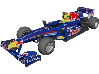 RedBull RB6 F1 (2010) 3D Model