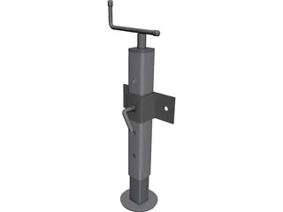 Trailer Jack CAD 3D Model