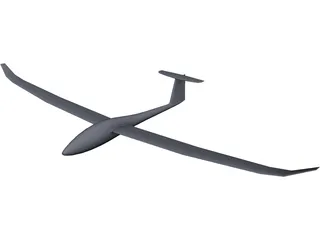 Discus 2 Glider 3D Model 3D Preview