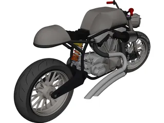 Motorcycle CAD 3D Model