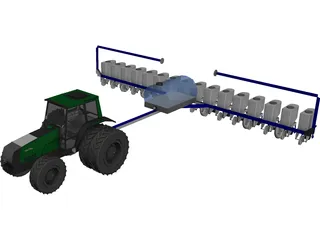 Kinze Corn Planter 3D Model