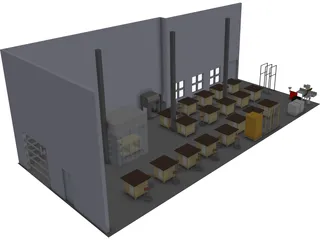 Benchroom 3D Model