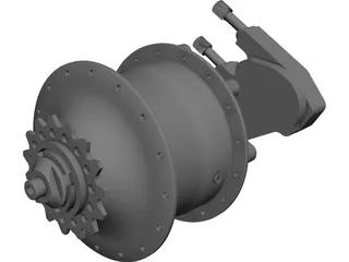 Rohloff Hub CAD 3D Model