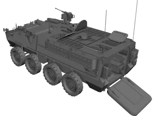 M1126 Stryker ICV 3D Model