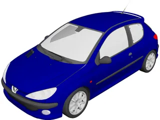 Peugeot 206 3D Model