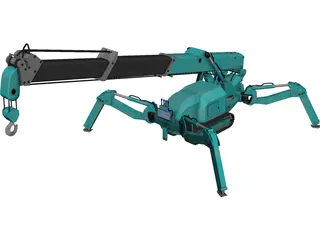 Maeda MC 285 Mini Crawler Crane 3D Model