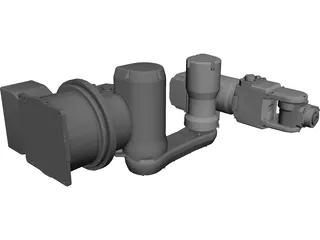 Epson PS3-AS0 6 Axis Robot CAD 3D Model