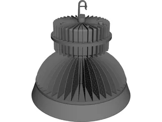 High Bay LED Light CAD 3D Model