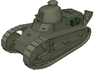 Renault FT-17 3D Model