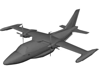 Mitsubishi MU-2 Marquise 3D Model