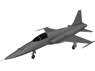 Northrop F-5E Tiger II 3D Model 3D Preview