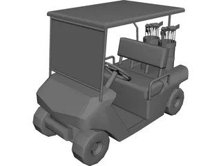 Golf Cart 3D Model 3D Preview