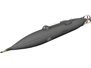 Jules Verne Nautilus Submarine 3D Model