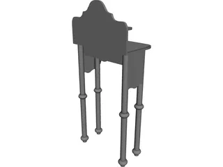 Lavatory Stand Antique 3D Model