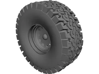 Tire BFGoodrich All-Terrain 3D Model 3D Preview
