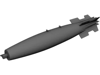 Mk 82 Snakeye Missile 3D Model