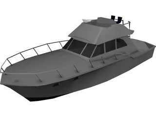 Yacht 3D Model 3D Preview