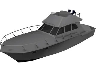 Yacht 3D Model