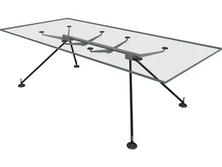 Table Norman Foster 3D Model 3D Preview