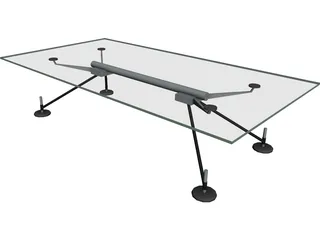 Table Norman Foster Low 3D Model 3D Preview