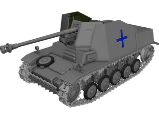 SdKfz 131 Marder 2 3D Model