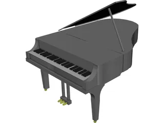 Grand Piano 3D Model