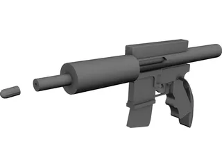 Assault Rifle 3D Model