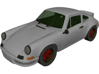 Porsche 911 Carrera 3D Model 3D Preview